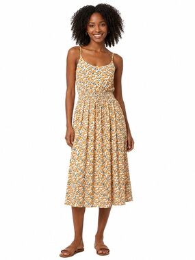 Hapsho Floral Smocked Midi Dress – Size Medium (US 6)